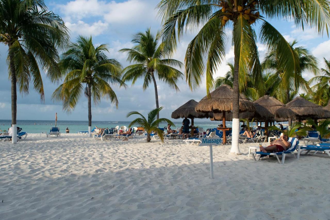 Oceanfront Condo At Voted Best Cancun Sandy Beach Bagian luar foto